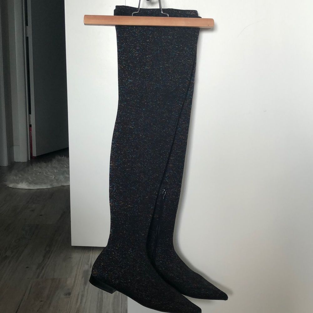 High boots sparkles 37 ZARA